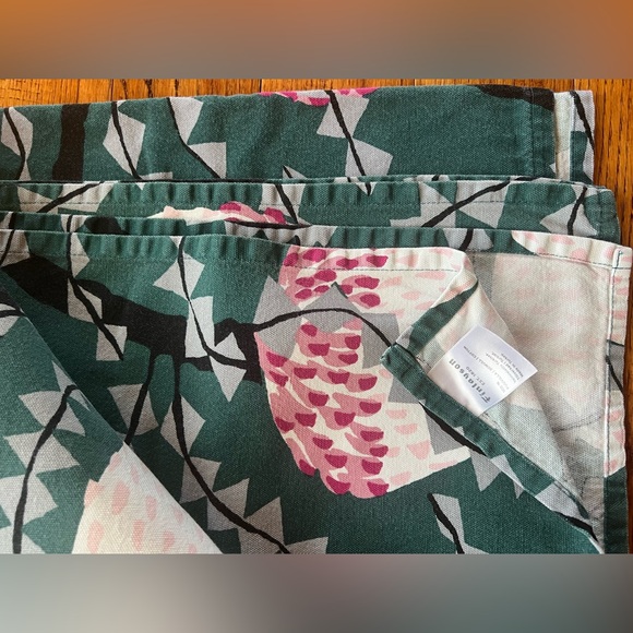 Finlayson Tablecloth with Thistle Design in Teal Multicolor - Picture 5 of 13